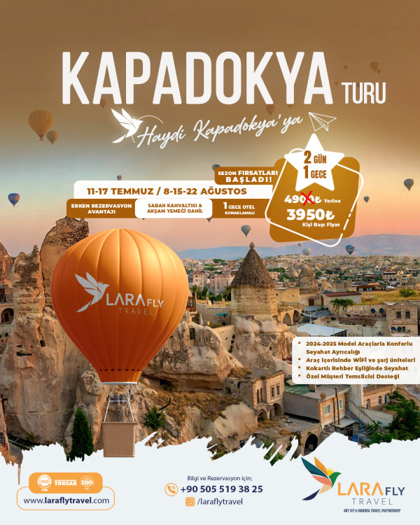 Kapadokya Turu (1 Gece Konaklamalı)